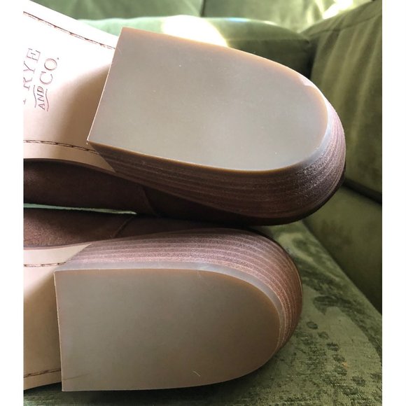 FRYE AND CO. WOMEN'S TAN SUEDE  RUBIE ZIP ANKLE BOOTS SIZE 9 NEW GLITTER LEATHER - Picture 10 of 13